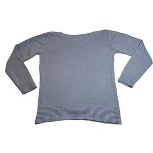 Benedetta B. Boat Neck Pullover Sweater Size L Lightweight Classic Wool Blend